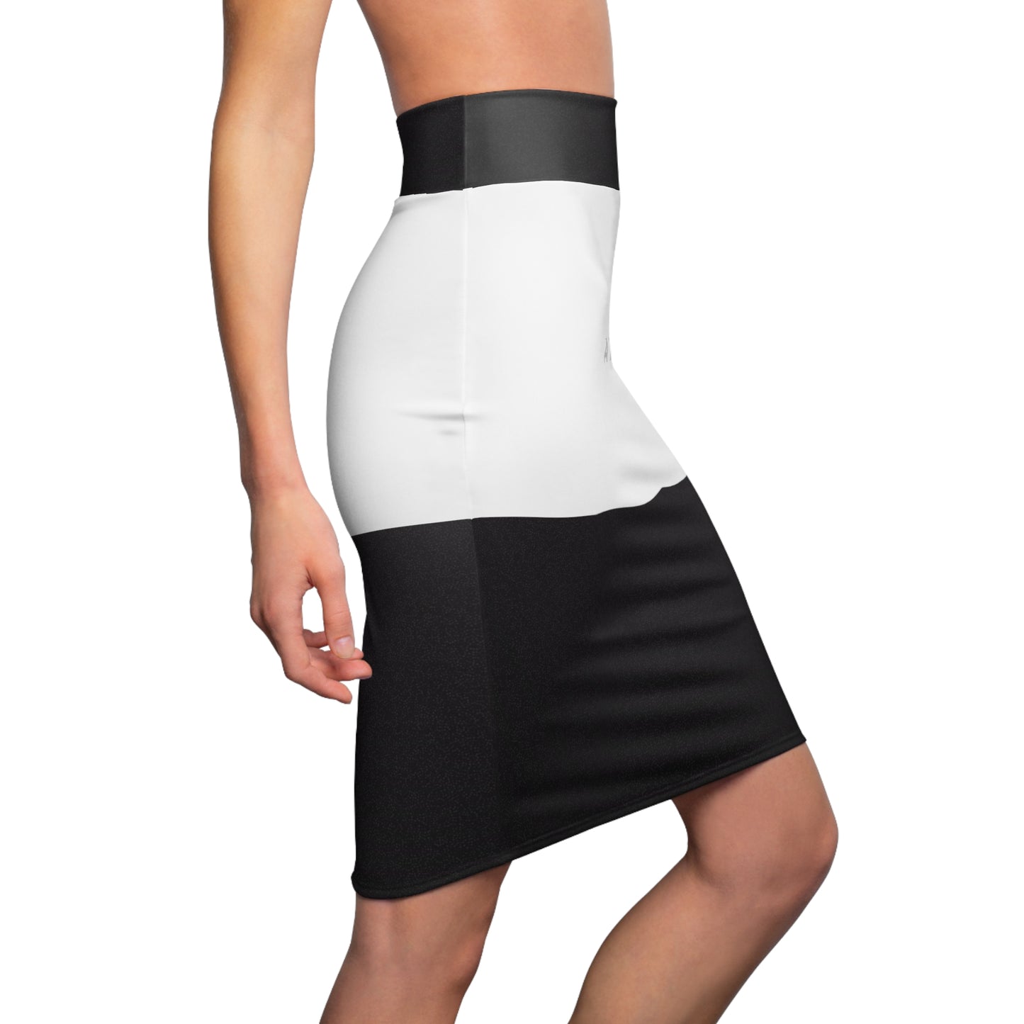 Ameurö Women's Black and White Pencil Skirt